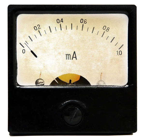 Vintage αμπερόμετρο — Φωτογραφία Αρχείου