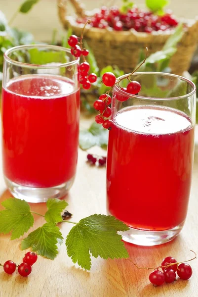 Rote Johannisbeere trinken — Stockfoto