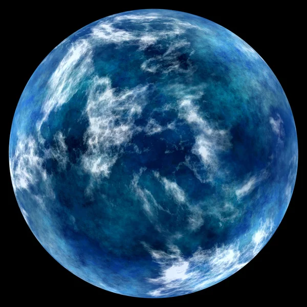 Синяя планета в космосе . — стоковое фото