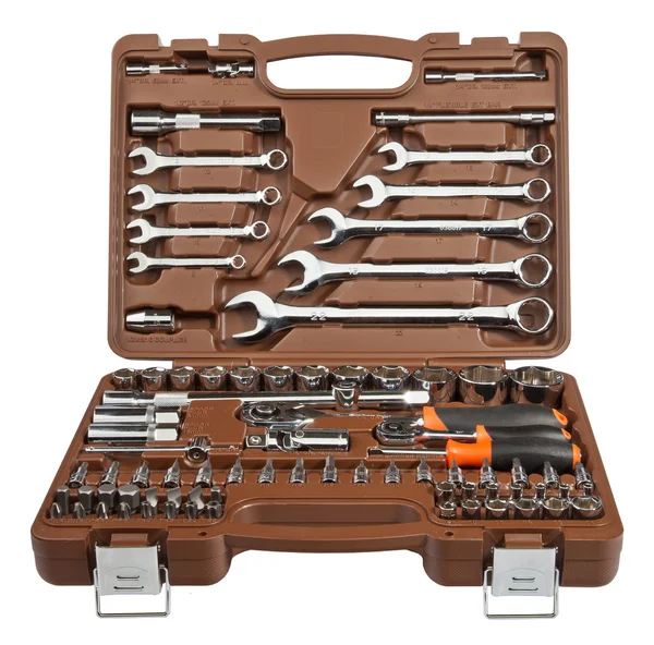 Kit of chrome tools — Stock Photo, Image