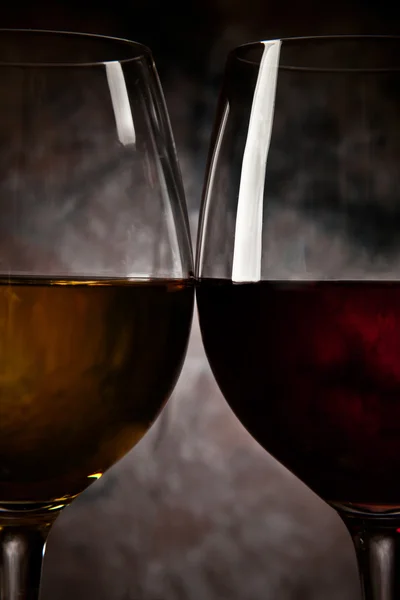 Zwei Glas Wein — Stockfoto