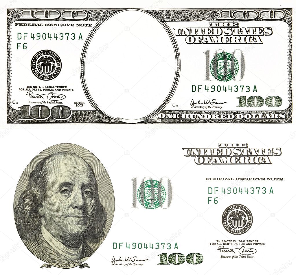 Set of original detail dollars isolated on white background ⬇ Stock ...