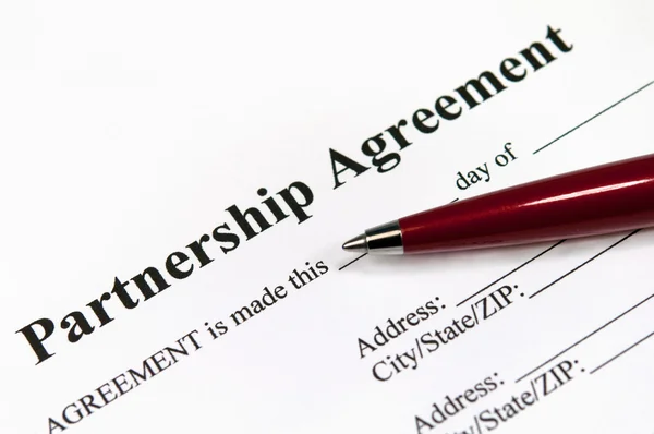 Συμφωνία εταιρικής σχέσης — Φωτογραφία Αρχείου
