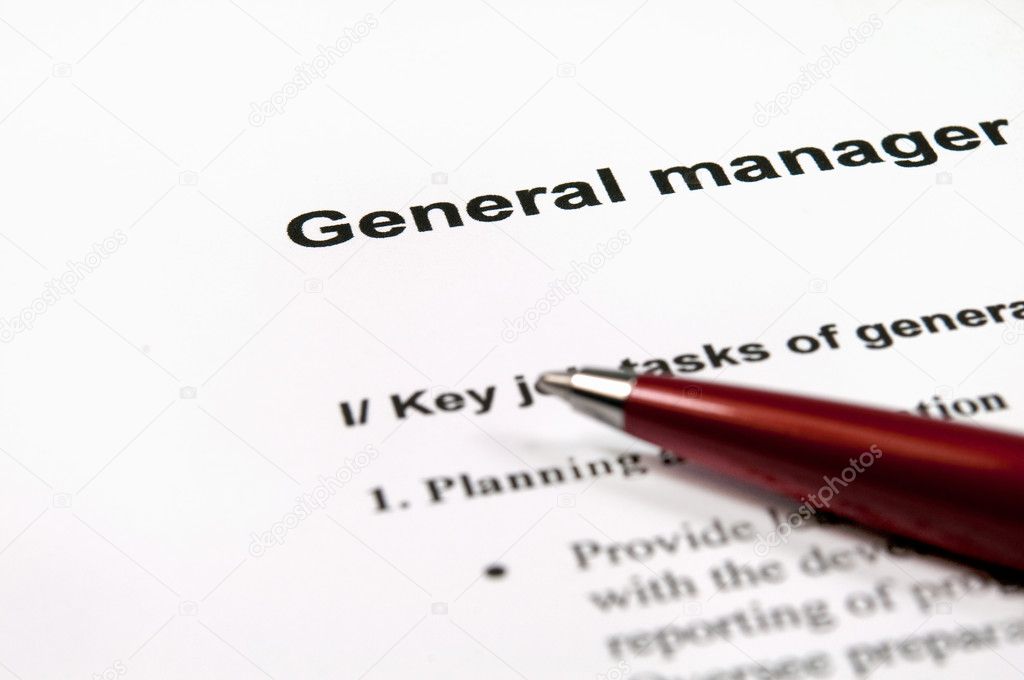 General manager job description