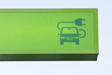 Car electric charge clipart