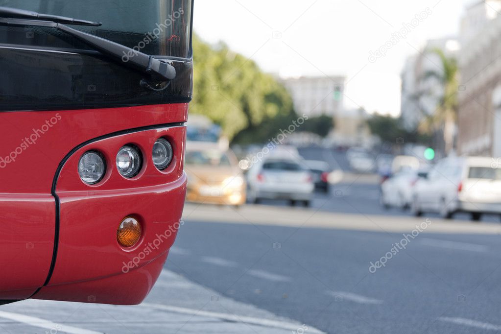 Parked bus