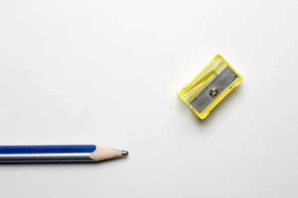 Lápis e apontador — Fotografia de Stock