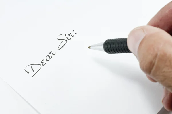 Writing a letter — Stock Photo, Image
