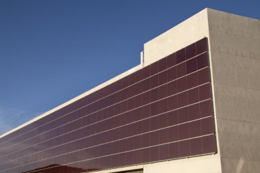 Solar building clipart