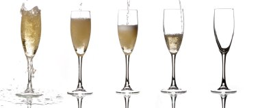 5 champagne clipart