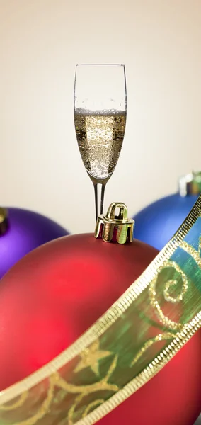Champagne till jul — Stockfoto