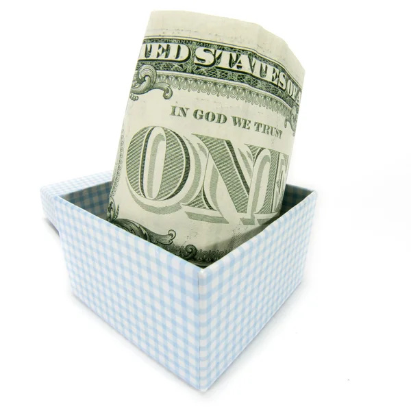 Dólar en la caja —  Fotos de Stock
