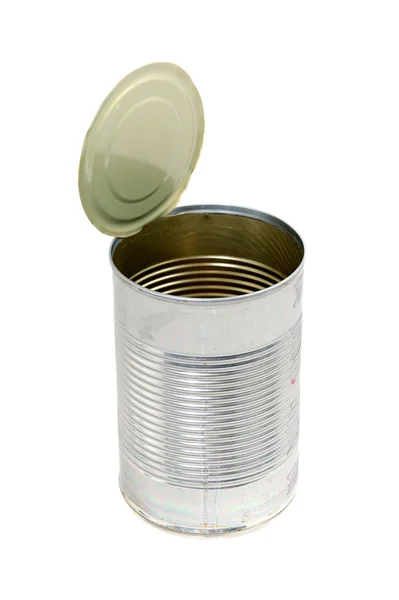 Empty metal food can — Stock Photo, Image