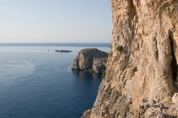 Widok wybrzeże Morza Śródziemnego — Zdjęcie stockowe