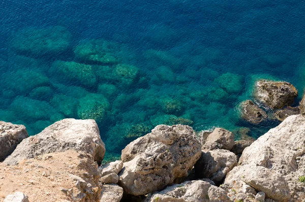 Вид на побережье Средиземного моря — стоковое фото