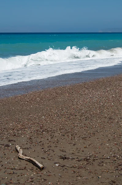 Blåsigt Egeiska kusten — Stockfoto