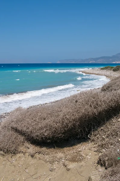 Costa rocciosa del Mar Egeo — Foto Stock