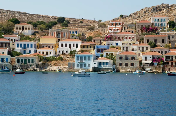 Halki eiland het platform — Stockfoto