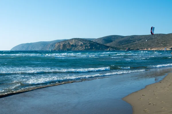 Egeiska beach — Stockfoto