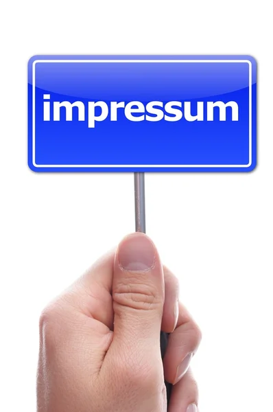 Impressum — Stock Photo, Image