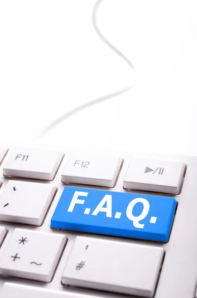 FAQ teclado — Foto de Stock