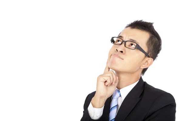 Businessman with thinking — Stock Photo, Image
