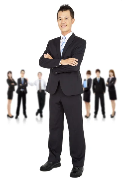 Asian young Businessman and business team — Stock Photo, Image