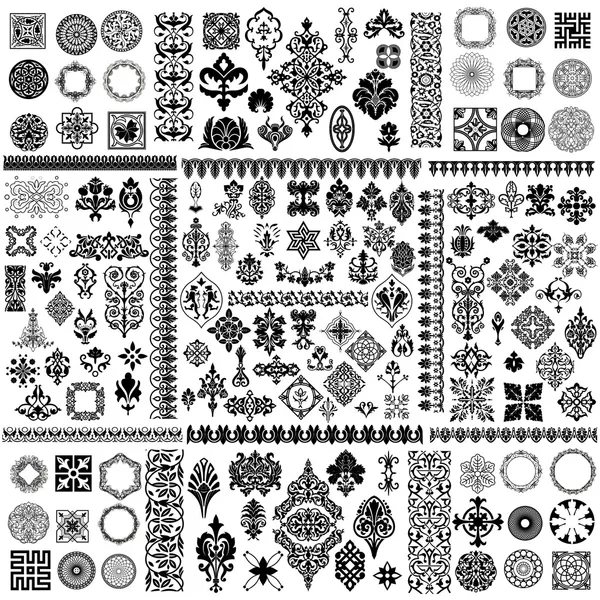 Different style design elements — Stock Vector