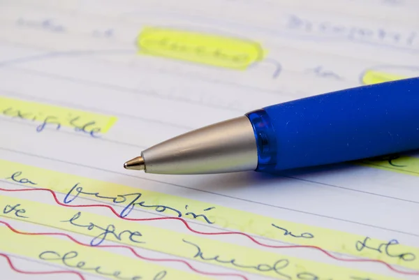 Bolígrafo y escritura — Foto de Stock