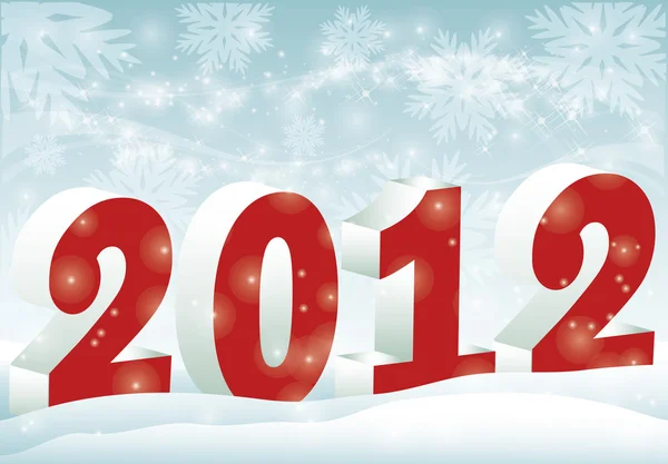 Nový rok 2012 nápis — Stockový vektor