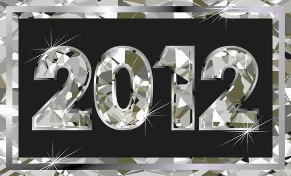 新 2012年钻石年 — 图库矢量图片