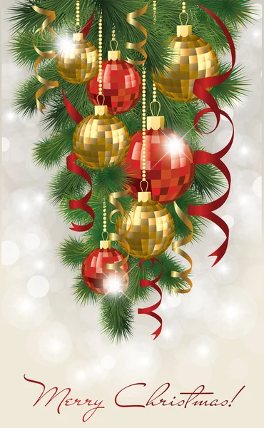 Holiday banner, boldog karácsonyt. — Stock Vector