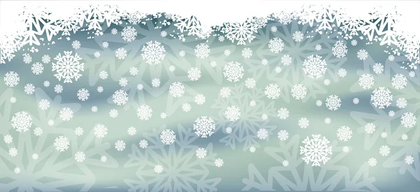 Banner de invierno, ilustración vectorial — Vector de stock