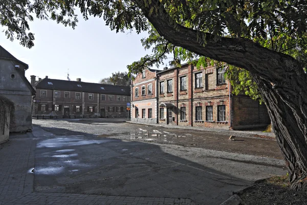 Ulice v kuldiga, Lotyšsko. — Stock fotografie