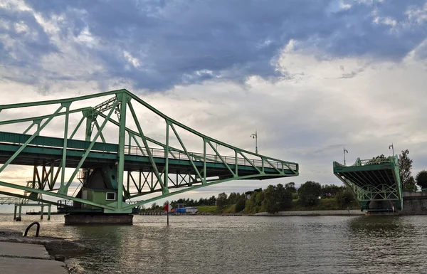 stock image Lifting bridge, Liepaja, Latvia.