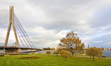 Görünümü city Riga.