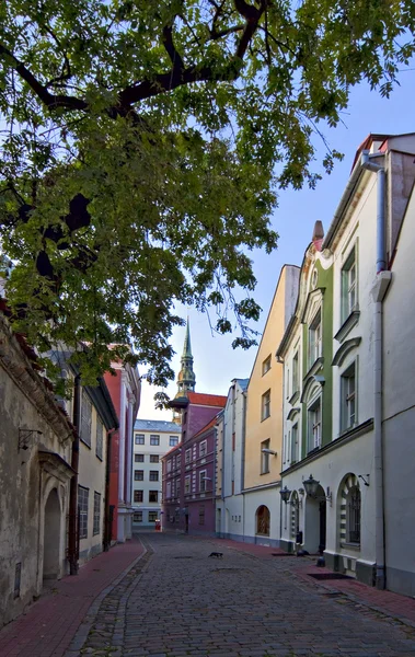 Street in Riga, Latvia. — Stock Photo, Image