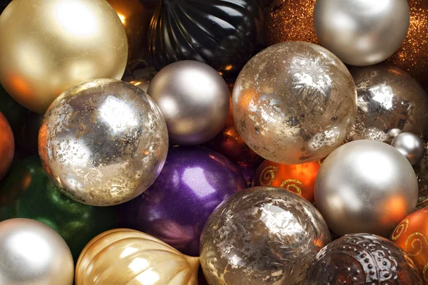 Colourful Christmas baubles. — Stock Photo, Image