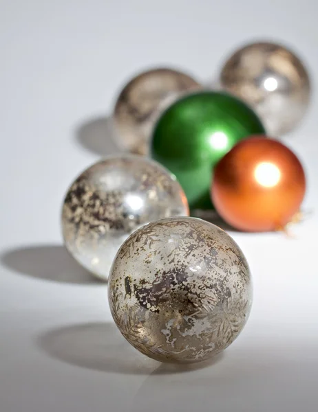 Glazen kerstballen. — Stockfoto