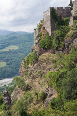 Bardi castle. Emilia-Romagna. İtalya.