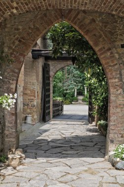 Gropparello castle. Emilia-Romagna. İtalya.