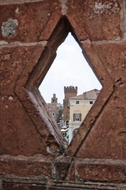 estense Kalesi. Ferrara. Emilia-Romagna. İtalya.