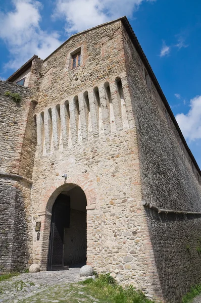 Torrechiara hrad. Emilia-Romagna. Itálie. — Stock fotografie