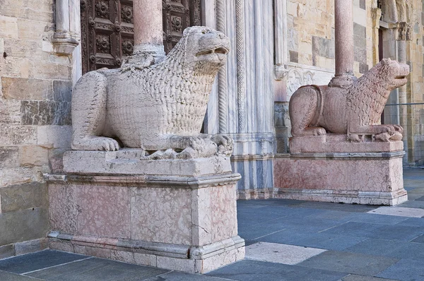 Marmurowe rzeźby. Katedra. Parma. Emilia-Romania. Włochy. — Zdjęcie stockowe