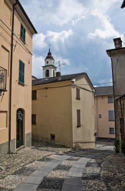 alleyway. Compiano. Emilia-Romagna. İtalya.