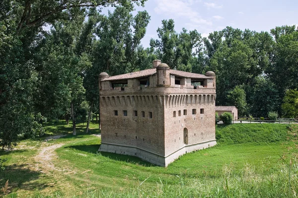 Fæstning Rocca Stellata. Bondeno. Emilia-Romagna. Italien . - Stock-foto