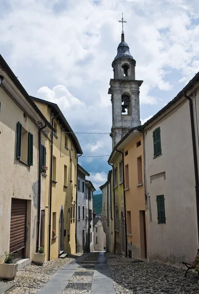 Steegje. Compiano. Emilia-Romagna. Italië. — Stockfoto