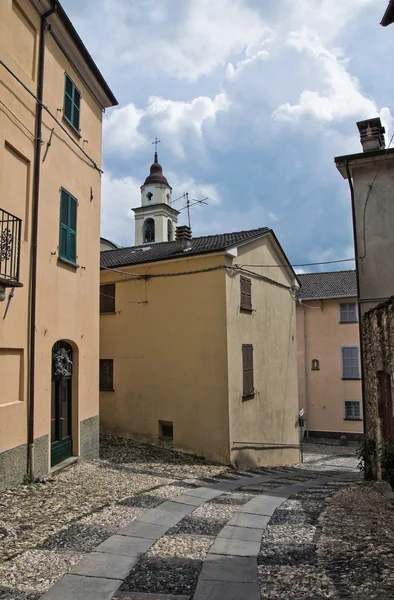 Alleyway. Compiano. Emilia-Romagna. Italy. — Stock Photo, Image