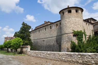 agazzano Kalesi. Emilia-Romagna. İtalya.