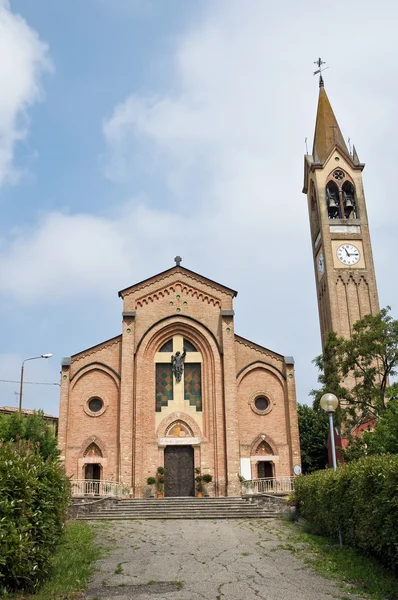 Kościół Santa maria assunta. Gropparello. Emilia-Romania. Włochy. — Zdjęcie stockowe